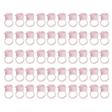 Ink Ring Cups 50pcs Dia17mm 0.7in H28mm Pink