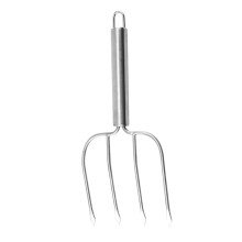 BBQ Carving Fork Stainless Steel Meat Fork with Long Handle for Outdoor Grill and Camping