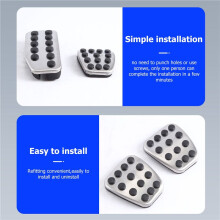 Car Pedals Gas Brake Clutch Accelerator Pedal Pad Plate Cover for  CITY 2013 - 2020 Vezel HRV HR-V 2015-2020(MT)