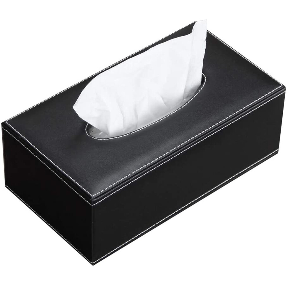 Leather Tissue Box Cover, Face Tissue Box, Modern Napkin Storage Box, Car Towel Box, Car Pu Leather Drawer, Anti Skid Car Drawer 6033983341390