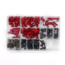 195 Stuks Motorfiets Kuip Bouten Schroevenset voor 1199 1098 899 848 EVO Panigale Corse Supersport 1000 Rood