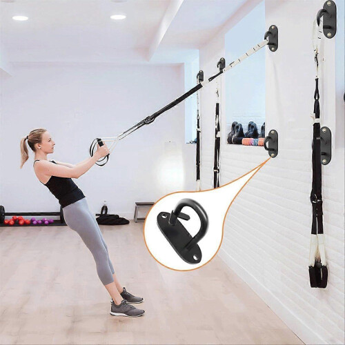 Lot de 3 fixations murales pour élastiques de résistance, support mural pour élastiques de suspension. 2