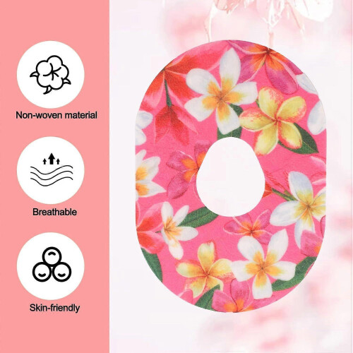 Συμβατό με το Dexcom G7 Pack 25, 5 Floral Styles, Μη Υφαντά Υφασμάτινα, Αναπνέοντα, Αδιάβρο 2