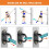 Lot de 3 fixations murales pour élastiques de résistance, support mural pour élastiques de suspension. 4