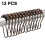 12pcs Shower Curtain Hooks Rings, Rust-resistant For Bathroom 1
