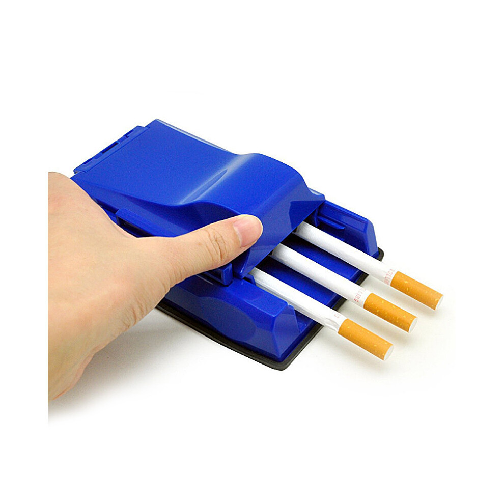 Blue Cigarette Roller, Cigarette Roller For Tobacco Maker, Manual Cigarette Roller, Three Barrel Cigarette Roller