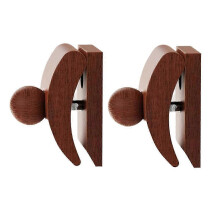 Tapestry Hangers,Quilt Hangers for Wall Hangings,Blanket Hanger Clamps,Carpet Rug Display, Wooden Wall Clips 2pack