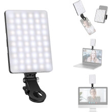 2026 Upgraded Mobile Phone Pocket Fill Light, Portable Live Streaming Photography Light, Full-Color RGB Three-Color Soft Light, LED Flat Panel Fi