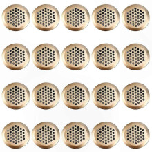 Grille d'aération circulaire pour meubles, armoires à chaussures, rangements, ventilation, dissipation de chaleur, conception double fa