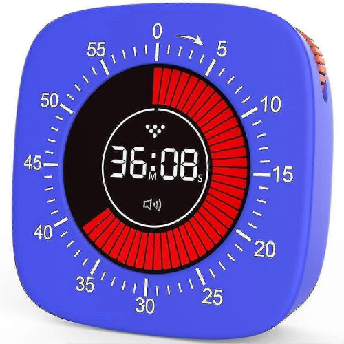 Visual Timer for Kids - Digital 60-minute Countdown Silent Desk Timer