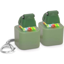 Croaking Frog Keyboard Fidget Toy Keychain, Rechargeable Frog Fidget Clicker with LED Light, Sensory Toy for Adults Stress Relief Anxiety