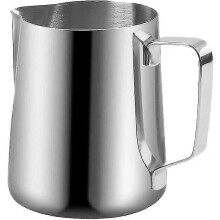 Yaju Stainless Steel Milk Frothers Cup Frothing Pitcher Pouring Jug For Latte Art,espresso Coffee Cappuccino Machines-600 Ml(1pcs,silver)
