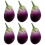 6pcs Artificial Eggplants Simulation Plastic Eggplants Realistic Vegetable for Kitchen Parties Decorations Photo Props 1