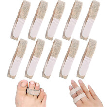 5pcs Buddy Tape Finger Straps No Slip Hook Loop Finger Splints, Reusable Fabric Buddy Wraps For Broken Toes Injured Fingers