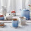 2026 Stoneware Coffee Mug, 350 ml, Coastal Blue. 5
