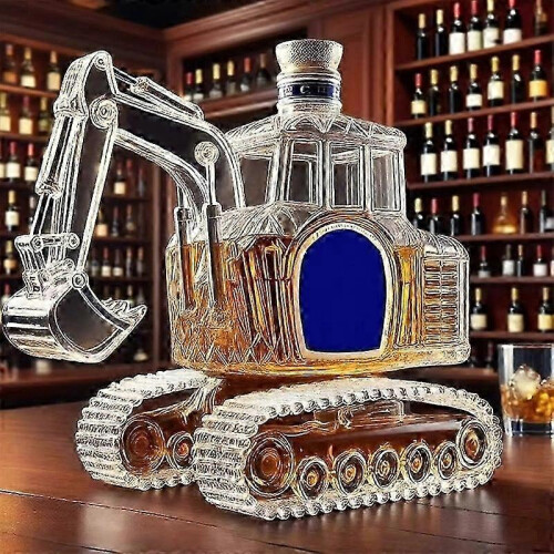 300ML Μπουκάλι καράφας ουίσκι 3D εκσκαφέας Μπουκάλι κρασιού ουίσκι Νεωτερισμός 1