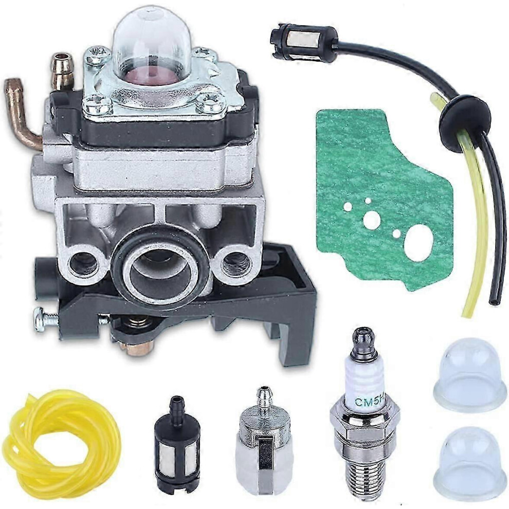 Compatible With Honda Gx25 Gx35 Fg110 Hht35 Hht25 Engine, Adefol Carburetor + Gasket + Filter + Fuel Line + Air Filter + Spark Plug + Bulb Replac 9172356407305