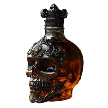 Μπουκάλι καράφας ποτού με πώματα, καράφα Skeletons, καράφα ουίσκι, Gothics Skeletons, Barwa