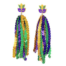 Fashionable Long Fringe Earrings Acrylic Ear Accessories For-5