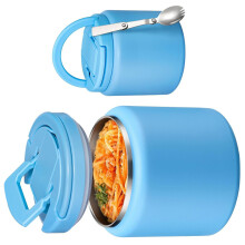 16Oz Metal Mini Food Storage With Push Close Top For-Sky Blue