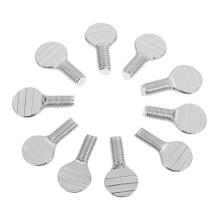 10pcs Rotisserie Skewer Screws Stainless Steel Grilling Accessories Heavy Duty 360 Rotating Design for BBQ and Air Fryer