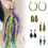 Boucles d'oreilles élégantes en acrylique faites à la main-3 3