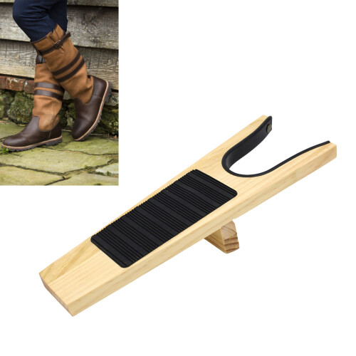 Equestrian Boot Remover Tool Wood Boot Puller-Coffee color 2
