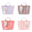 Moderne Farbblocktasche, ergonomischer Griff, große-Rosa 2