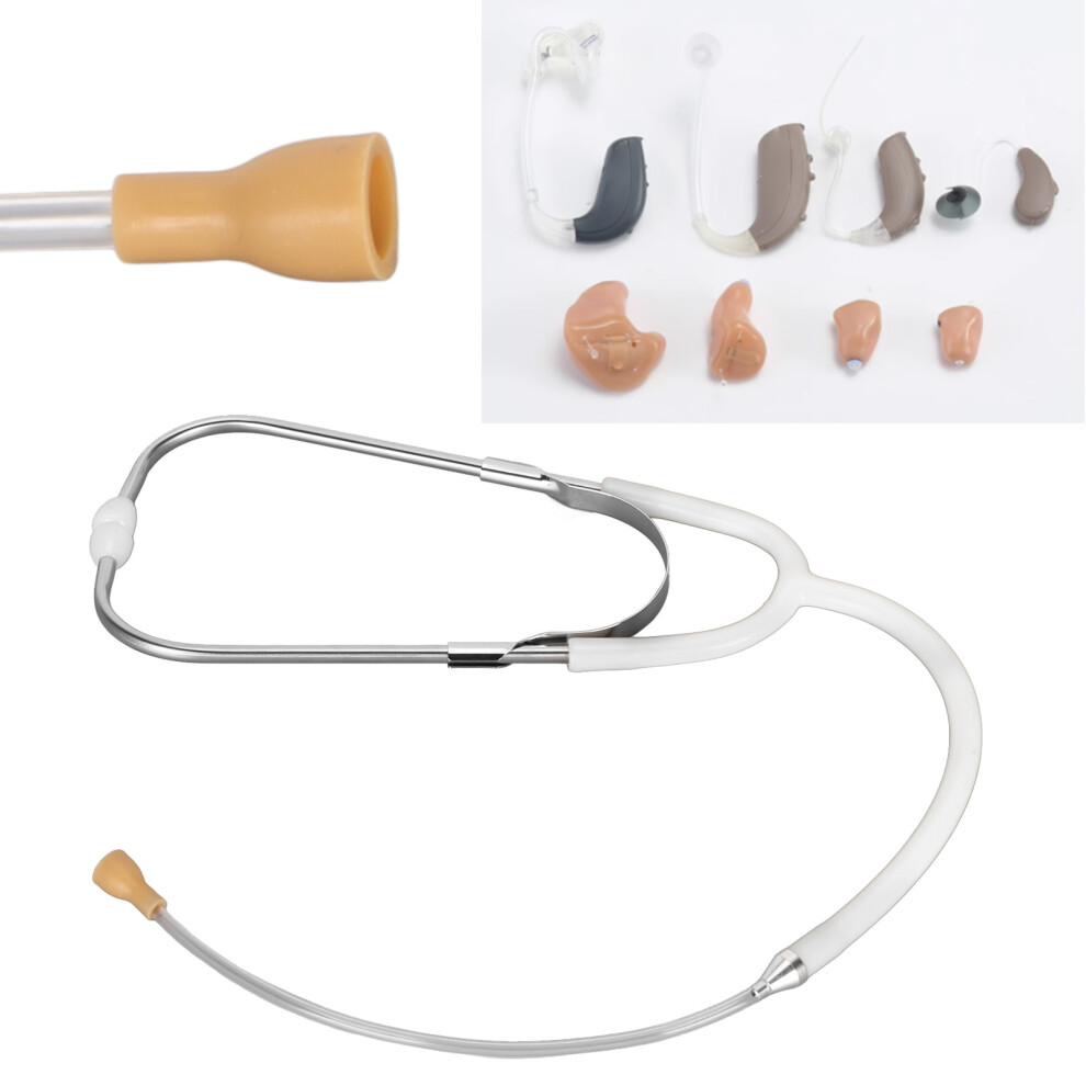 White Listening Stethoscope - Binaural Audiphones