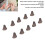 10pcs Silicone Replacement Domes Open Ear XS Clear 5