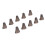 10pcs Silicone Replacement Domes Open Ear XS Clear 11