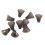 10pcs Silicone Replacement Domes Open Ear XS Clear 14