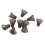 10pcs Silicone Replacement Domes Open Ear XS Clear 15