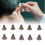 10pcs Silicone Replacement Domes Open Ear XS Clear 16