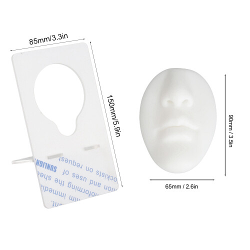 Silicone Nose Model 90x65mm Stand 150x85mm White 1