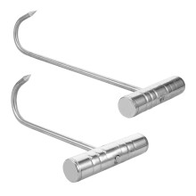 Stainless Steel Meat Hooks with Secure TShaped Hold, Heavy Duty Butcher Hooks for Kitchen Hanging
