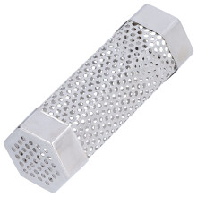 Stainless Steel Hexagonal Smoker Tube for Gas and Charcoal Grill, BBQ Smoke Generator for Hot and Cold Smoking