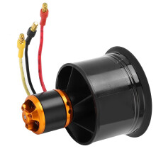 50mm EDF Ducted Fan 5000KV Brushless RC Jet Motor CW 12 Blade Aluminum Alloy Speed Thrust for Airplane 34S Lipo