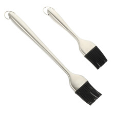 Heat Resistant Silicone Basting Brush Set for BBQ Grilling and Baking, Dual Oil Brushes Easy Clean