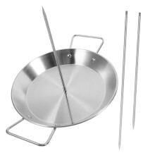 Stainless Steel Vertical Skewer Holder with Removable Spikes, SpaceSaving Kebab Rack for Grill and BBQ