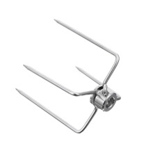 2pcs Stainless Steel Meat Fork Set for Grill Rotisserie, Tapered Prongs Hold Meat Securely, Easy Clean
