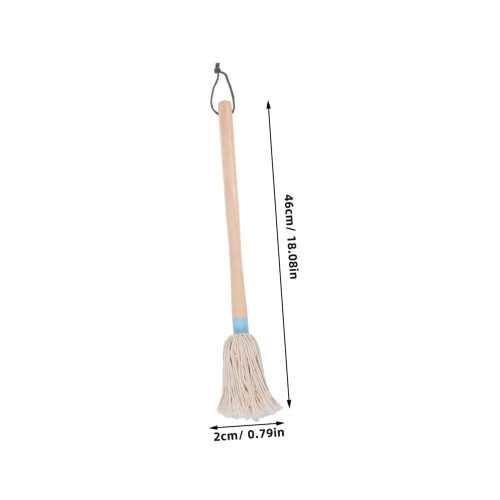 BBQ Basting Brush with Comfortable Handle, Easy Clean Cotton Bristles for Roasting and Grilling 1
