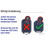 2pack 433MHz Rolling Code Remote Control Garage Door Opener for FADINI JUBI 433-2 JUBI 433-4 Handheld Transmitter 6