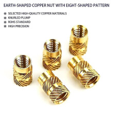 300+7Pcs M2 M2.5 M3 M4 M5 M6 Brass Threaded Inserts, Metric Brass Knurled Nuts Assortment Kit, with Heat Set Insert Tool