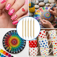 8-Pack Pottery Carving Tools - End Dotting Tools - for Rock Painting,Pottery Clay Modeling