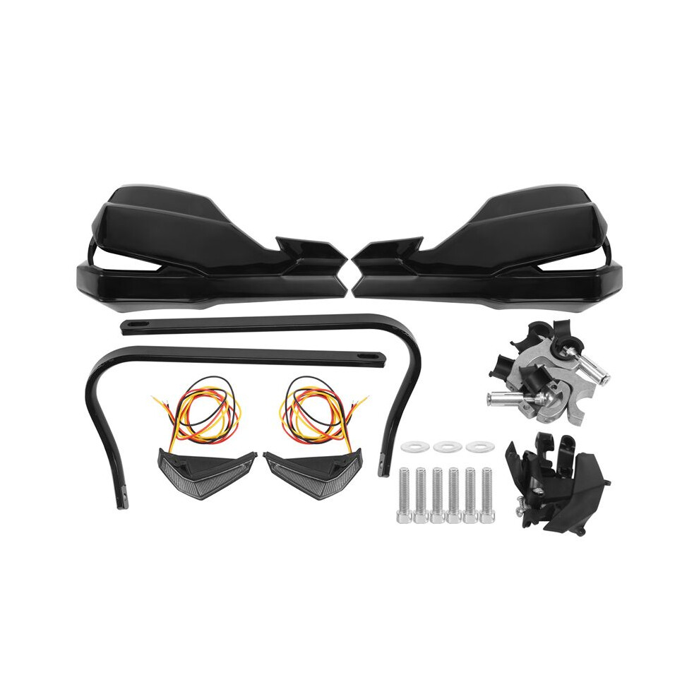 Universal Motorcycle Handguards 22Mm-28Mm Handlebar Protector With Led Turn Signal For- Light 6033241014646
