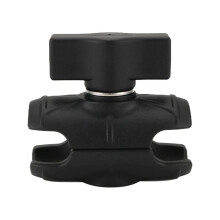 Bras en Alliage D'Aluminium 6 Cm Bras à Double Douille avec Bras D'Extension de CaméRa de Moto à Base de Boule de 1 Pouce