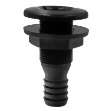 3/4 Inch Hose Plastic Thru-Hull Bilge Fitting Bilge Pump Drain Vent Hose Fitting for Boats Marine Yacht RV Truck