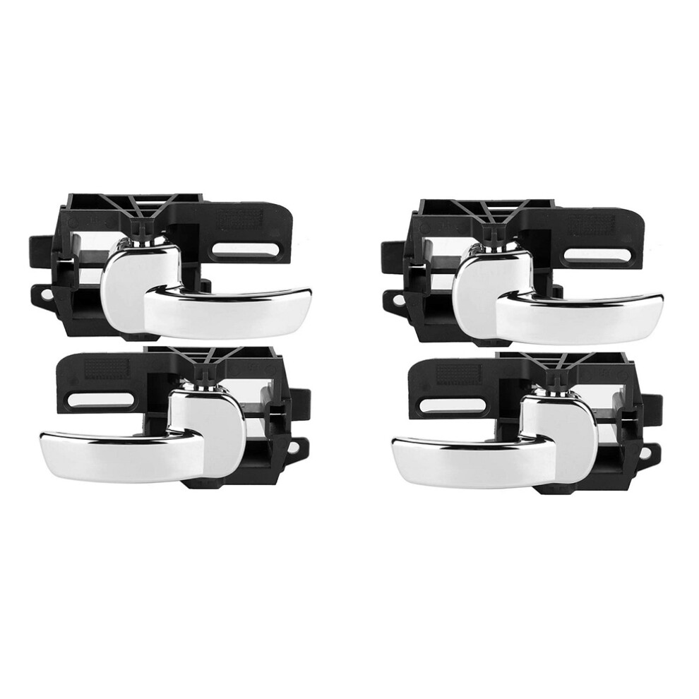4X Door Handle Interior Inner Chrome Left Right For Qashqai J10 2007-2013 80670Jd00e 80671Jd00e 6032578935679