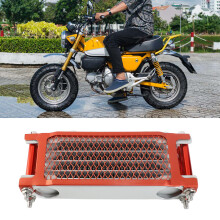 Aluminum 4-Row Oil Cooler Monkey 125 50-150cc Red